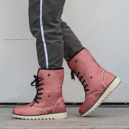 SHO-021MRN-24  Cotton-pad Fur Lining Boots
