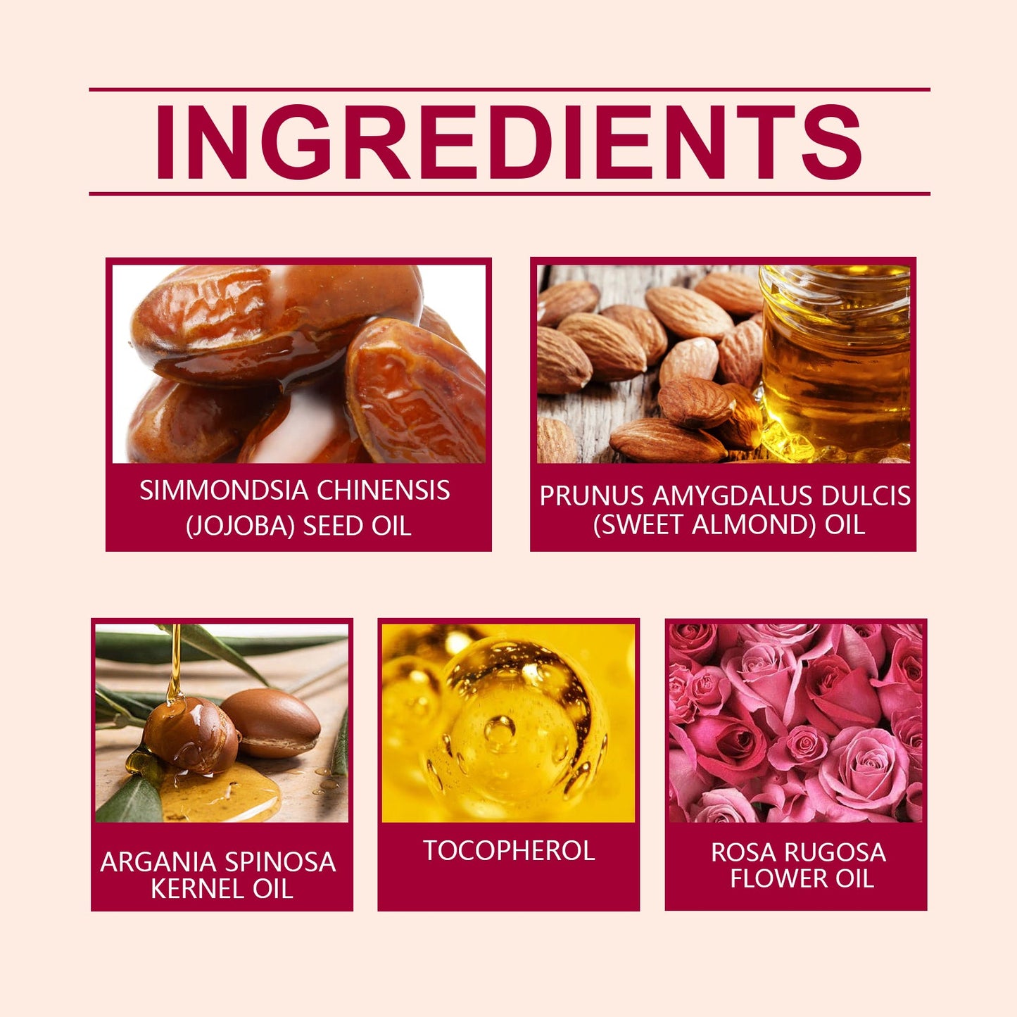 OUHOE Rose Body Oil Relieves Dry Skin And Moisturizes Body Skin Massage Care Oil