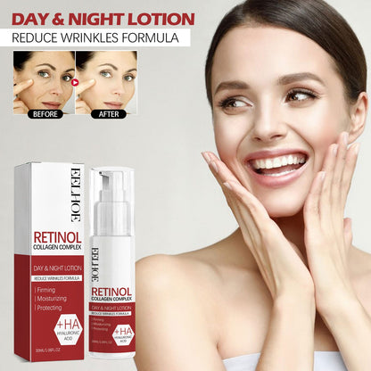 EELHOE Retinol Collagen Complex Day&Night Lotion, Wrinkles Hydrating Moisture Carry Bright Color Of Skin Firming Skin Anti-Aging Lotion