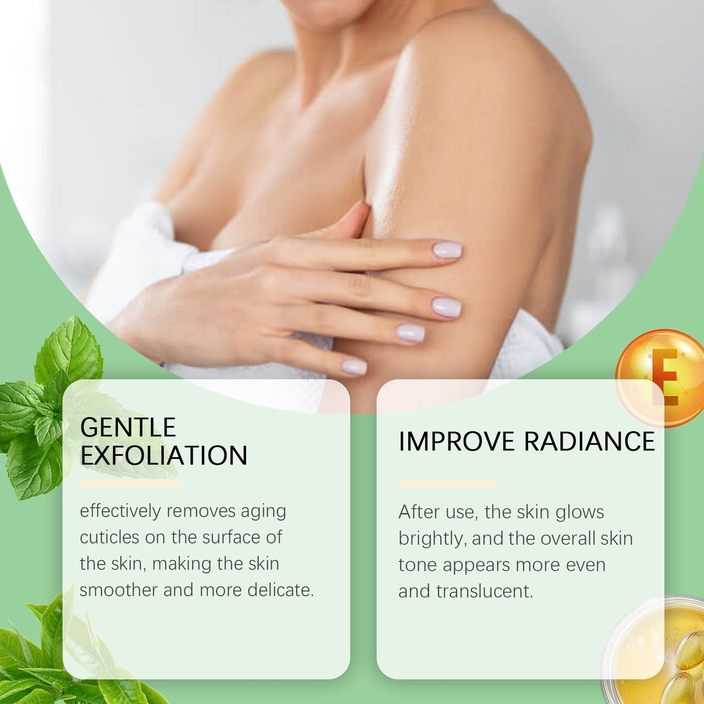 EELHOE Matcha Sea Salt Scrub For Body Cleansing, Nourishing And Moisturizing Skin Moisturizing And Hydrating Exfoliating Scrub