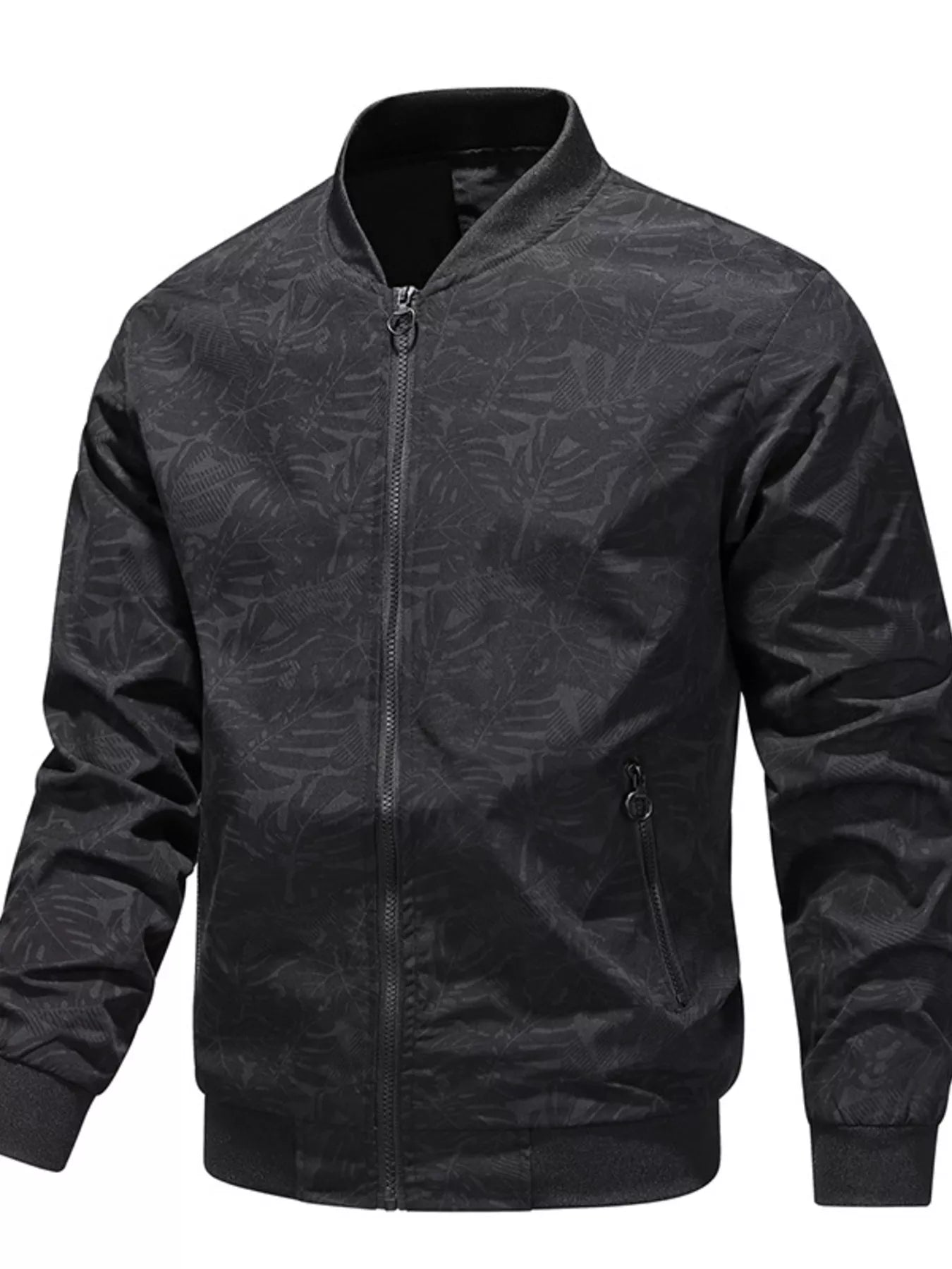 Men's Plus Size Zip Up Lightweight Bomber Jacket