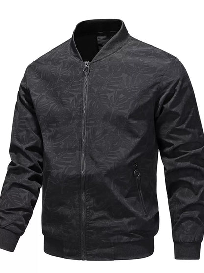 Men's Plus Size Zip Up Lightweight Bomber Jacket