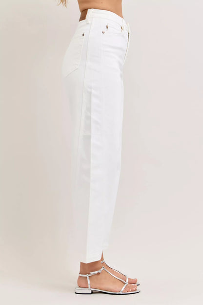Judy Blue High-Waisted Rigid Magic Panel Barrel Jeans
