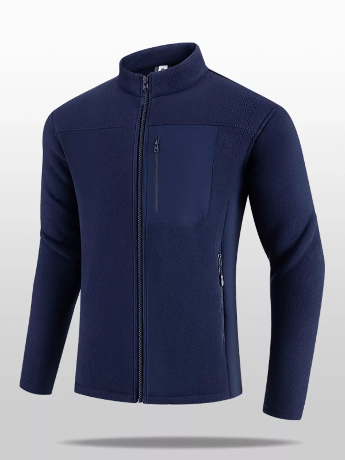 Men's Plus Size Zip Up Long Sleeve Jacket