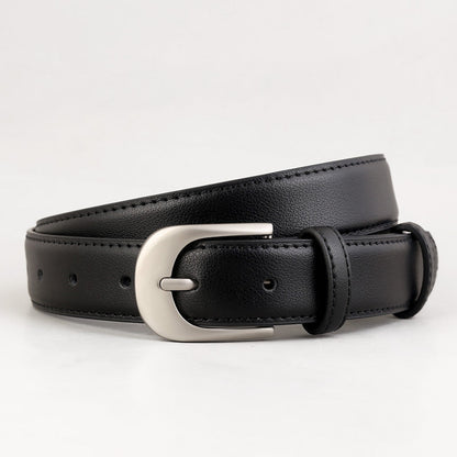 Adjustable Silver Buckle Belt