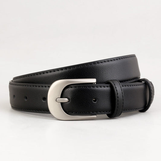 Adjustable Silver Buckle Belt