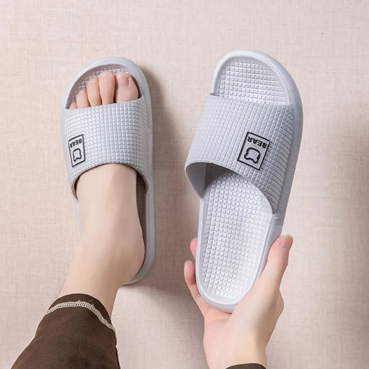 Open Toe Flats Slippers