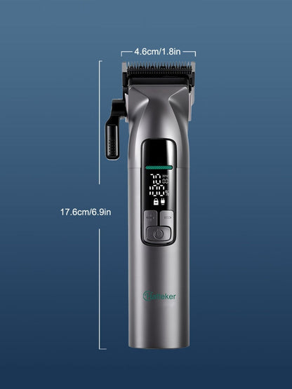 Cordless Hair Clipper with LED Display
