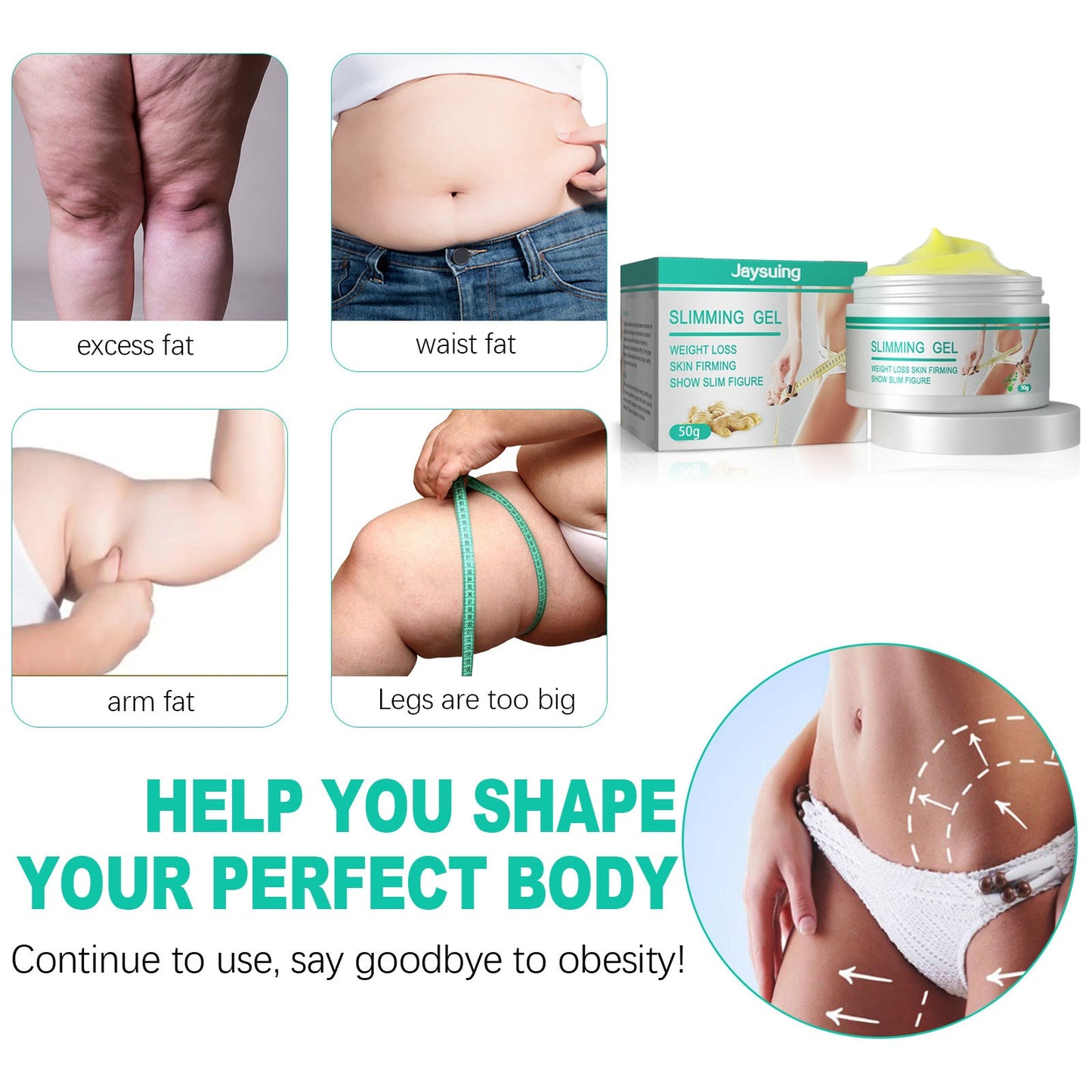 Jaysuing Body Massage Cream, Daily Care, Light And Comfortable, Skin Rejuvenation And Body Beautification, Gentle Care Cream