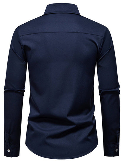 Men's Slim Fit Long Sleeve Shirt