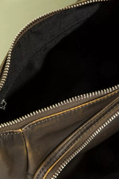 Fame Multi Pocket Leather Shoulder Bag