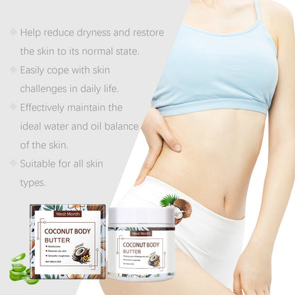 West&Month Moisturizing Body Cream, Restores Rough, Dull Skin, Moisturizes And Nourishes Skin For A Long Time