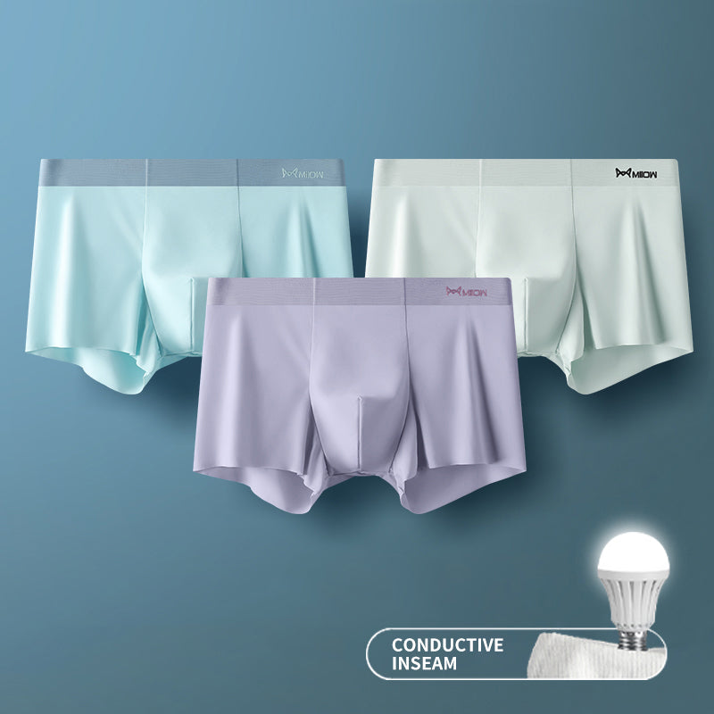 Traceless Graphene Antibacterial Boys Plus Size Boxer Shorts