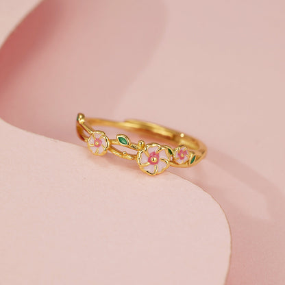 925 Sterling Silver Flower Ring