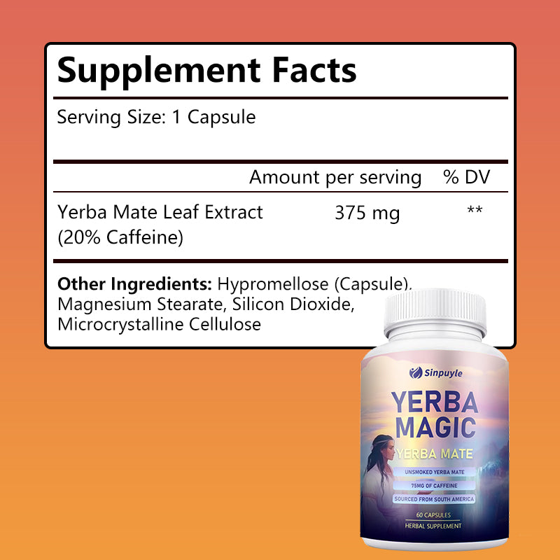 Yerba Magic Yerba Mate Pure Clean Energy 60 Capsules
