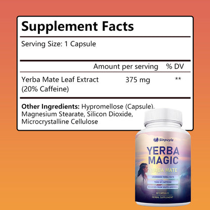 Yerba Magic Yerba Mate Pure Clean Energy 60 Capsules