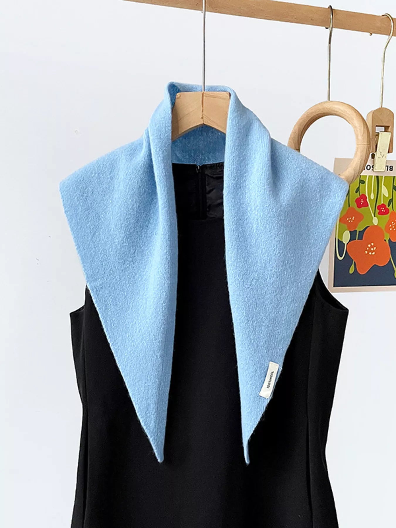 Solid Color Knit Scarf