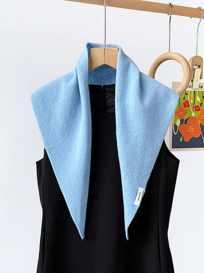 Solid Color Knit Scarf