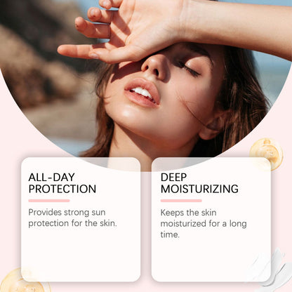 OUHOE Protective Moisturizing Brightening Cream, Outdoor Facial Protective Instant Film Moisturizing Brightening Cream