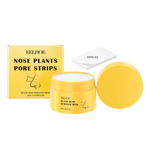 EELHOE Blackhead Cleansing Nose Patch Gently Cleanses T Zone Pores, Acne Moisturizes Skin And Tears Nose Mask