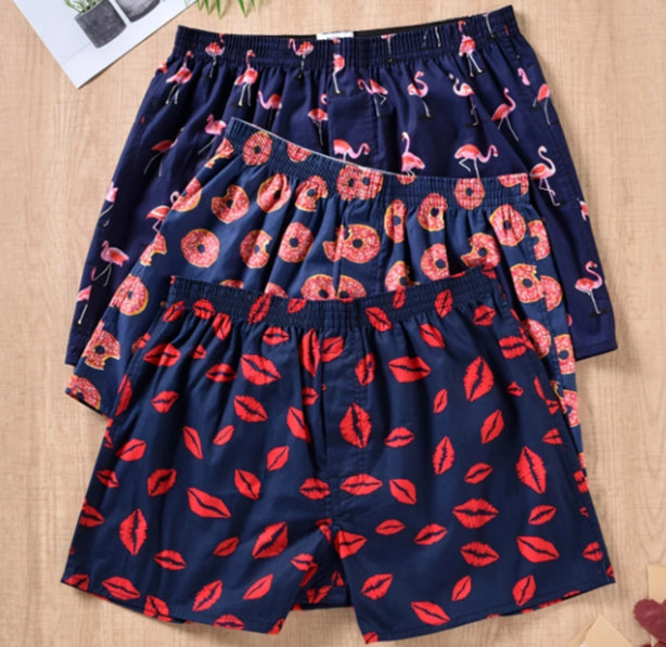 Men's Woven Printed Fashionable Home Shorts