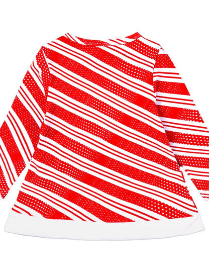 Children's Striped Christmas Outfit Set