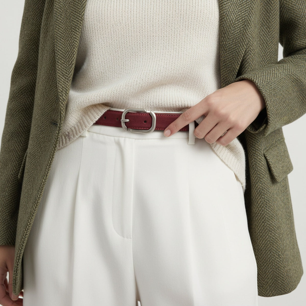 Silver Buckle Belt