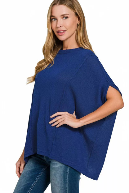 Zenana Drop Shoulder Short Sleeve Knit Top