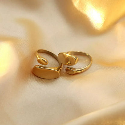 18K Gold-Plated Bypass Ring