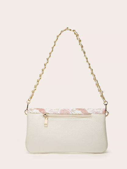 Floral Chain Shoulder Bag