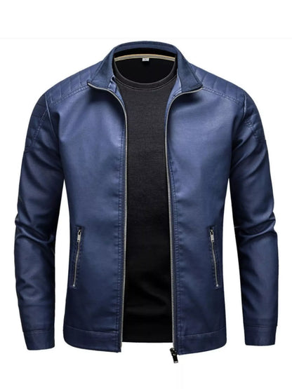 Men's Plus Size Zip Up Long Sleeve Jacket