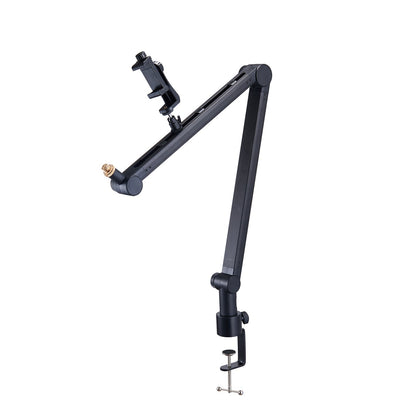 VEVOR Microphone Boom Arm With Desk Mount,  Adjustable Mic Stand With Adapter Port, For Recording Blue Hyperx Quadcast Blue Snowball Shure SM7B Audio Technica