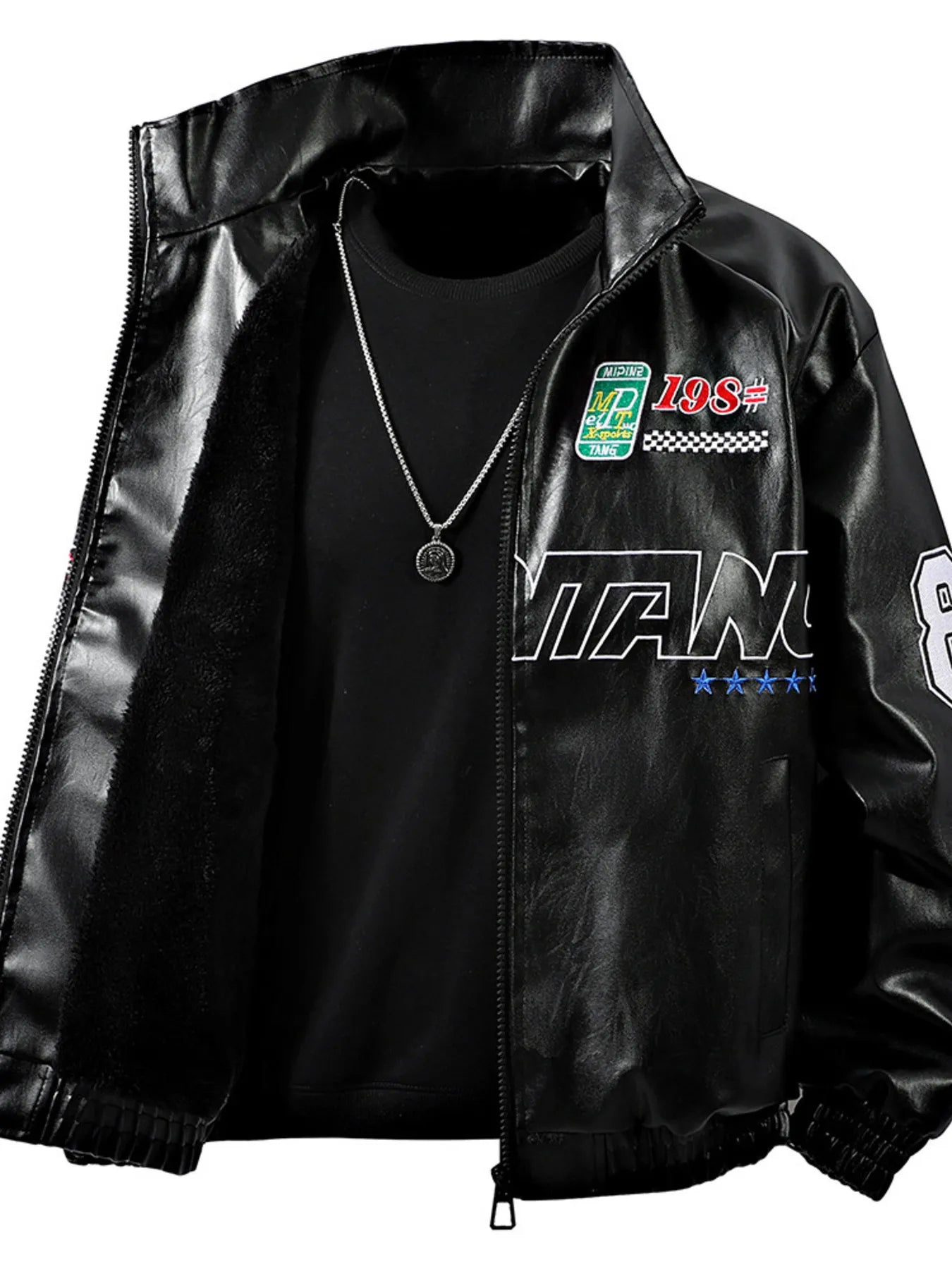 Men's Plus Size Zip Up Long Sleeve Jacket