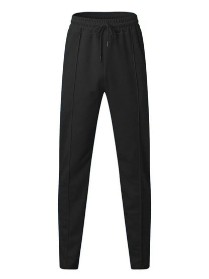 Men's Full Size Zip Up Top and Pants Set Plus Size