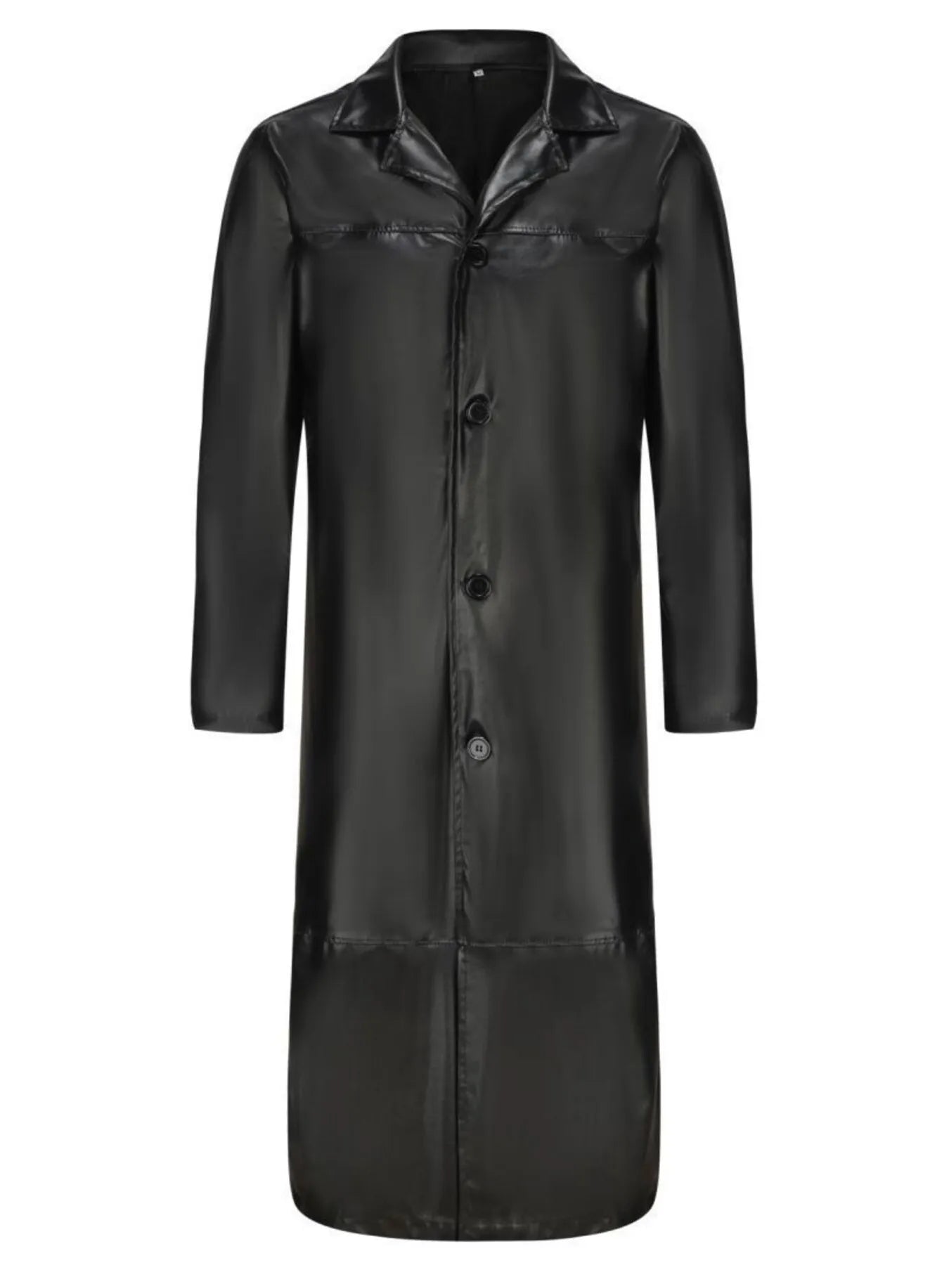 Men's Full Size Button Up Long Sleeve Longline Jacket Plus Size