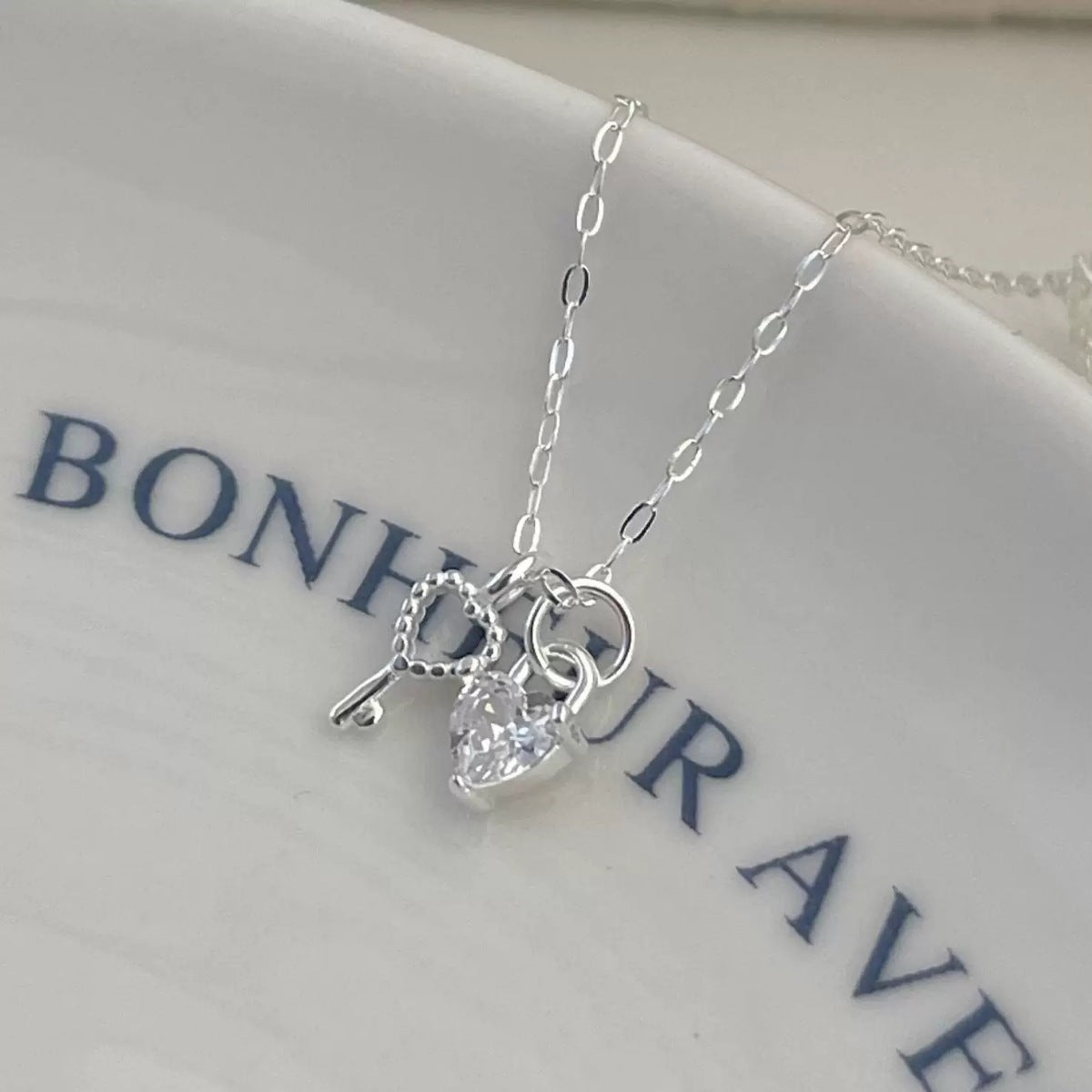 925 Sterling Silver Heart Necklace