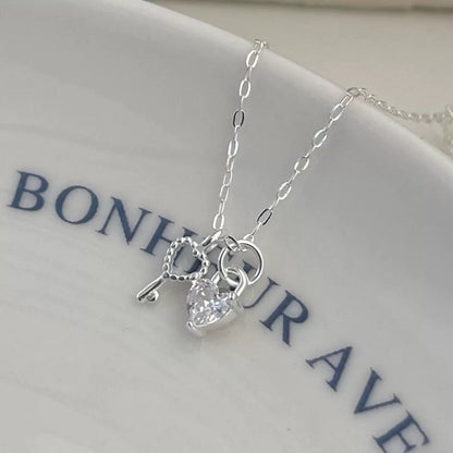 925 Sterling Silver Heart Necklace
