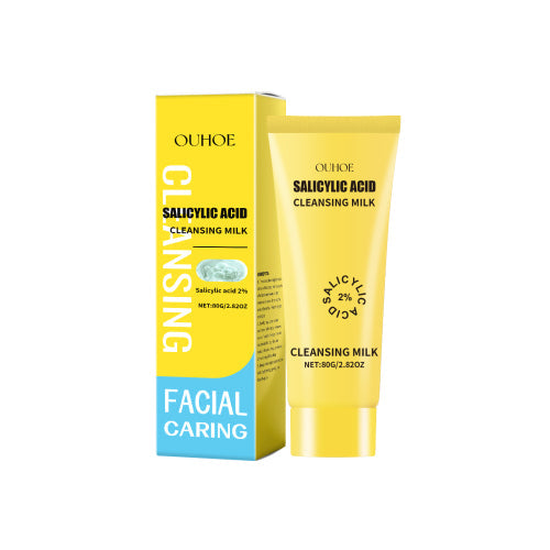 OUHOE Salicylic Acid Cleanser, Moisturizing Gentle Moisturizing Oil Control Cleanser Thick Foam Moisturizing And Not Tight