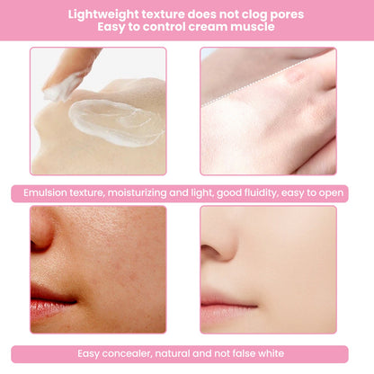 EELHOE 3-In-1 No Makeup Cream Bare Base No Fake White Moisturizing Beauty, Concealer And Brightening Skin Cream