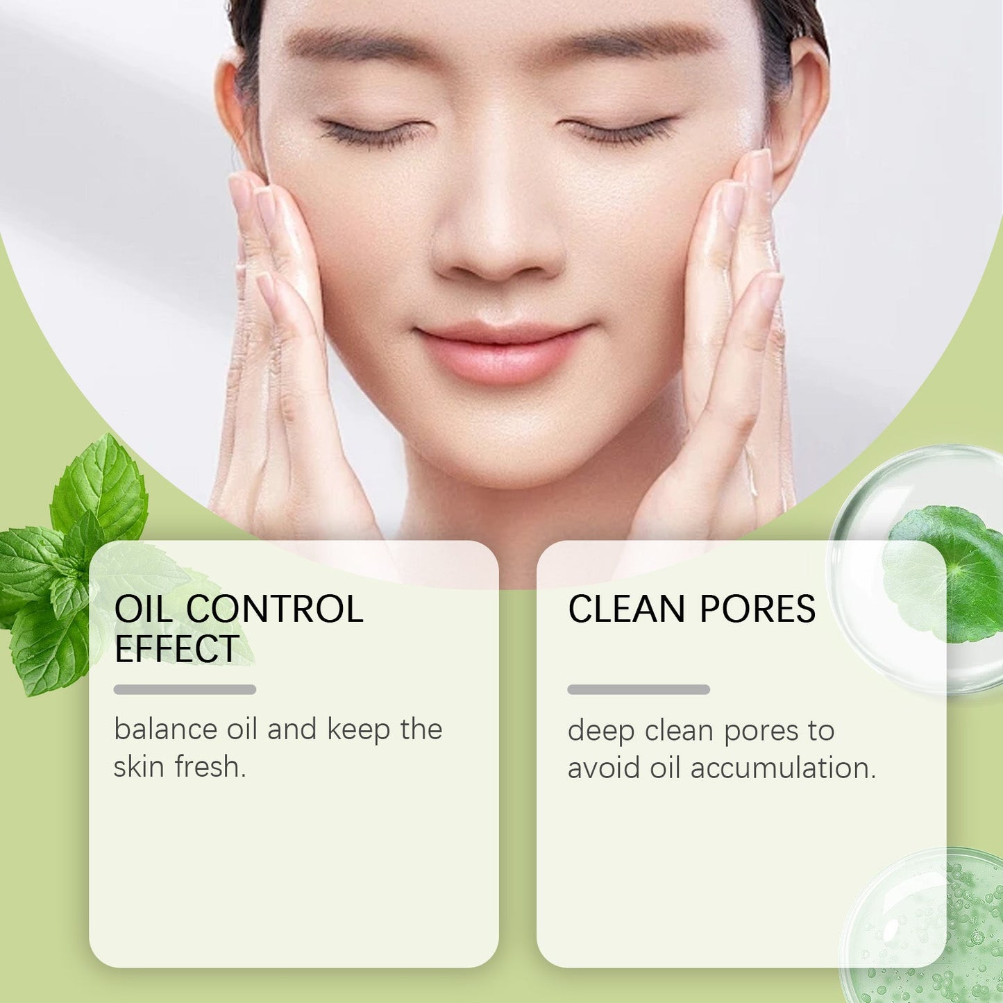 Jaysuing Asiaticum Toner, Fruit Acid Wet Compress Acne Skin Care To Improve Skin Elasticity Refreshing Oil Control
