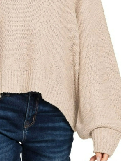 Zenana Oversized Baloon Sleeve Sweater