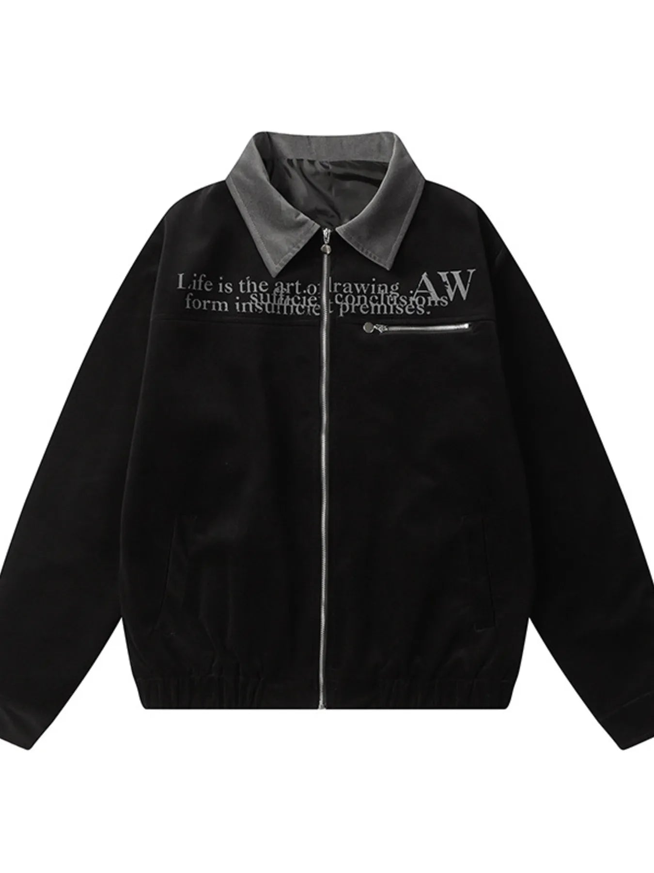 Men's Zip Up Long Sleeve Jacket