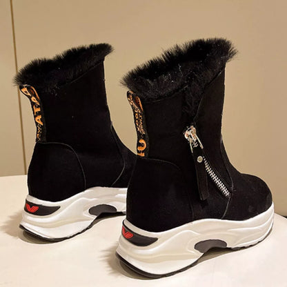 Side Zipper Platform Boots