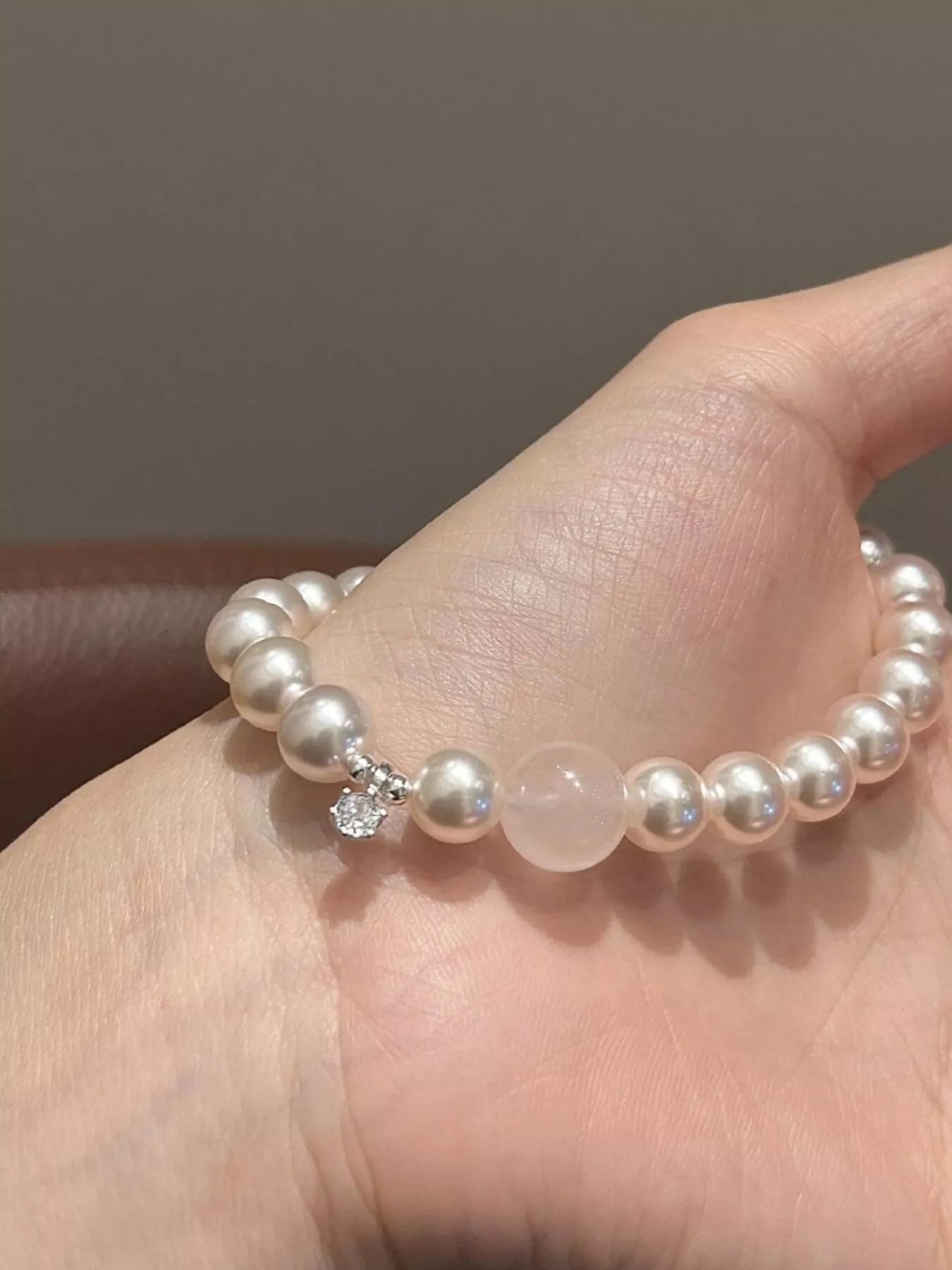 Pearl & Crystal Zircon Bracelet