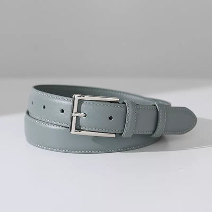 Silver Square Buckle Belt