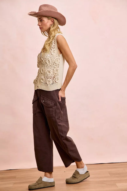 BiBi Washed Terry Pants with Pockets
