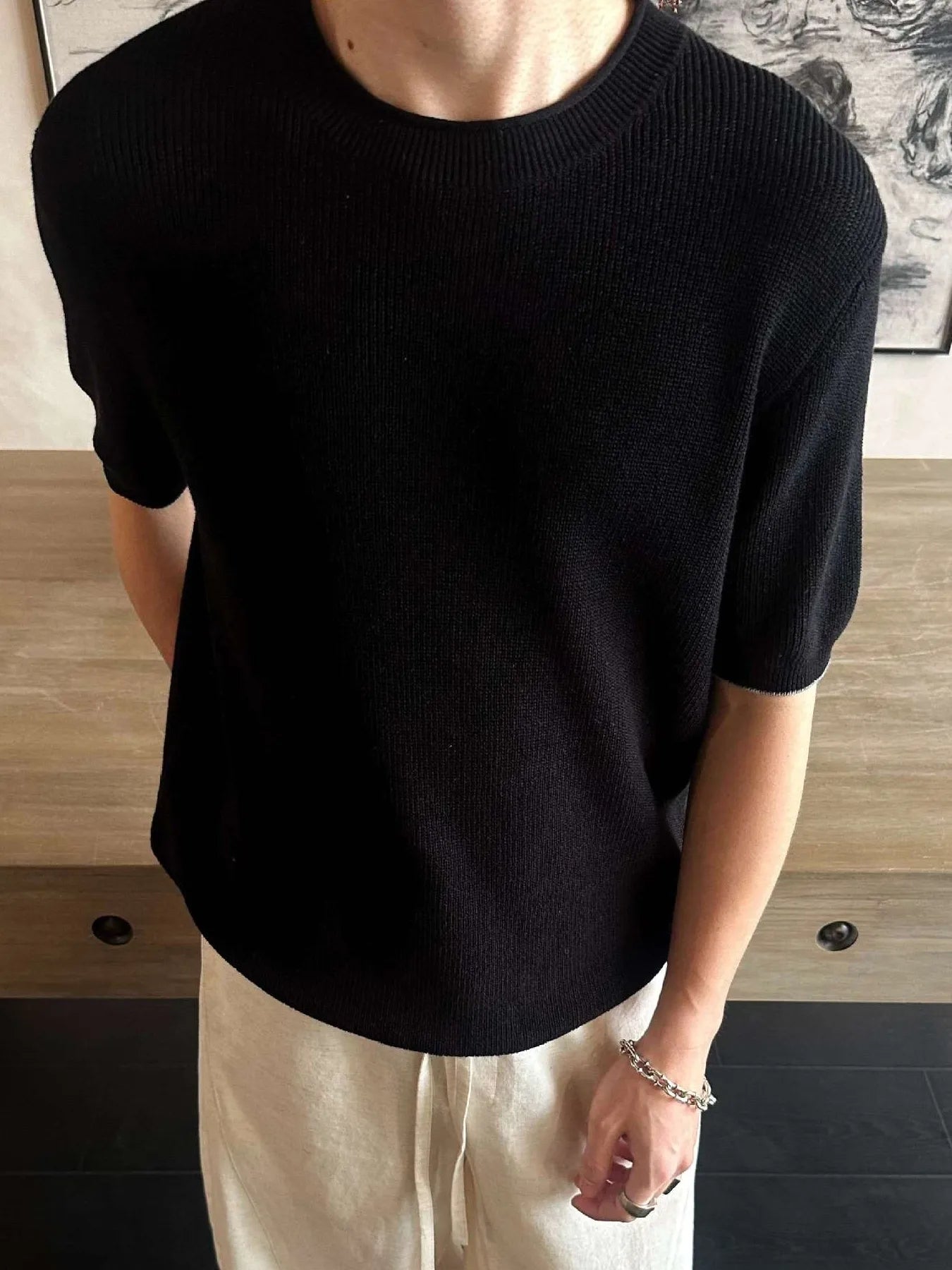 Men's Lightweight Knit Short Sleeve Knit Top