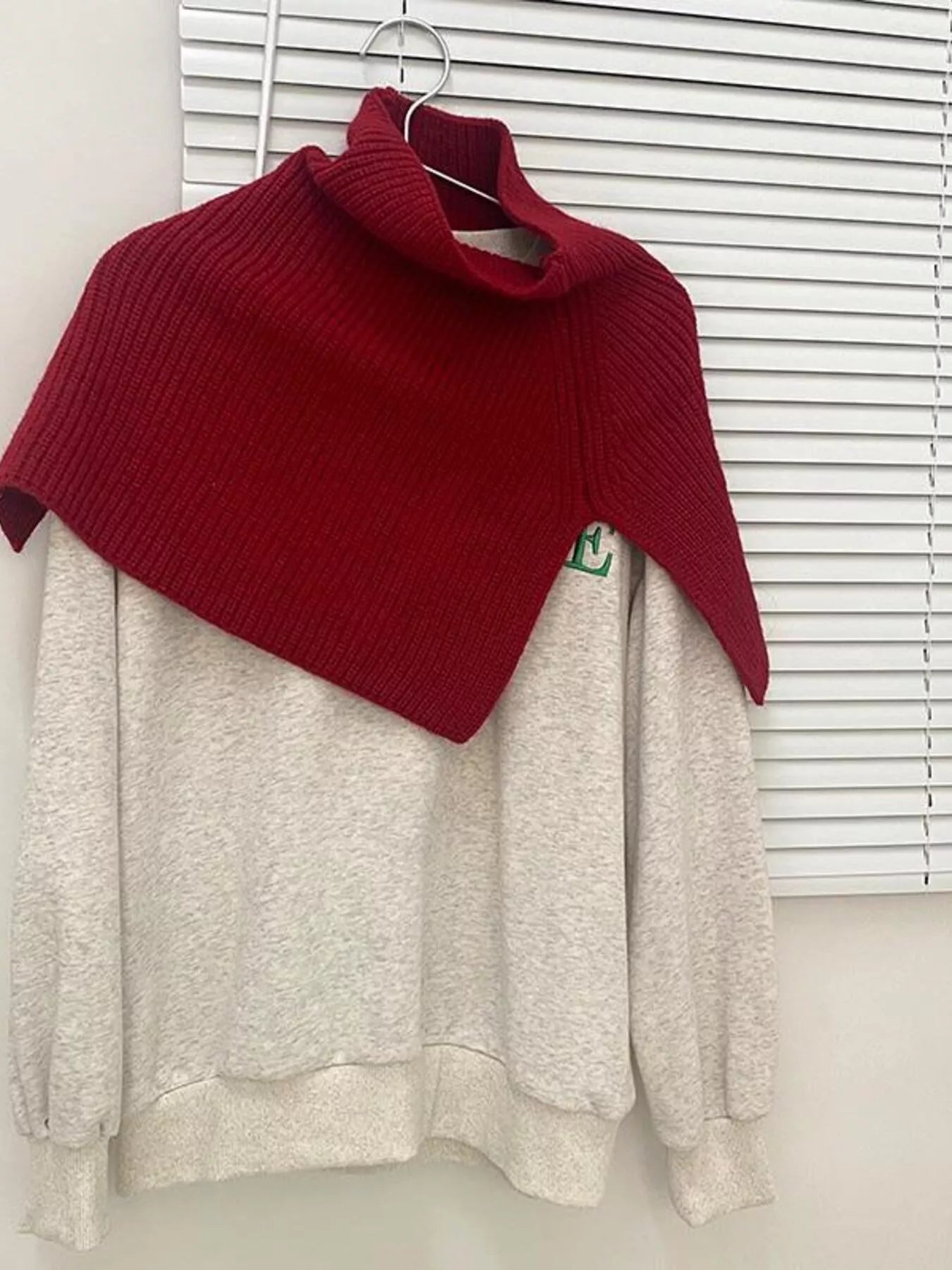 Chunky Knit Slit Scarf