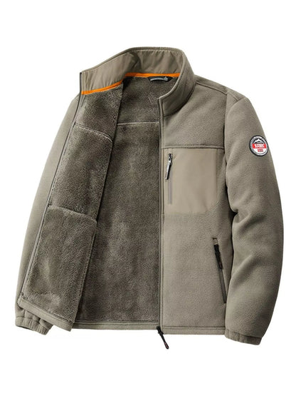 Men's Plus Size Warm Fleece Outdoor Jacket