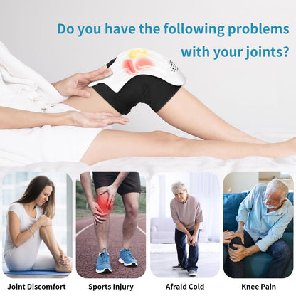 Smart Electric Intelligent Kneading Heating Knee Massager Rechargeable Pain Relief Infrared Laser Vibration Knee Massager